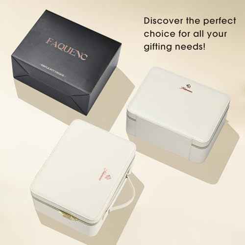 Leather Makeup Case with LED Lighted Mirror 11.4 Inch Travel Makeup Bag Adjustable Brightness in 3 Colors Cosmetic Organizer Artist Storage Bag with Dividers Brush Holder Bag Vanity White