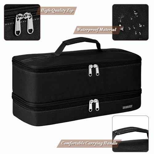 Double Layer Storage Case For Shark Flexstyle, Travel Carrying Case For Shark 430/440 Flexstyle, Organizer Bag For Shark Flexstyle/Dyson Airwrap Styler Attachments