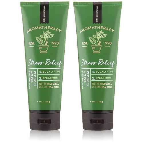 Bath & Body Works Aromatherapy Eucalyptus & Spearmint Body Cream with Natural Essential Oils 8 Ounce (Eucalyptus & Spearmint), 1 item