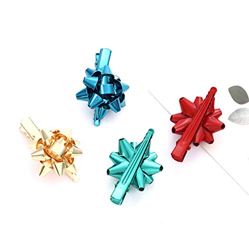 NVENF 6PCS Hair Clips for Women - Festive Holiday Hairpins & Bow Hair Clip Accessories for Christmas Outfits & Party Gifts (StyleA)
