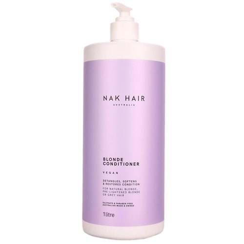 NAK Blonde Conditioner 1L - Detangles, softens & restores hair condition