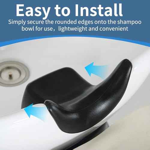 Silicone Shampoo Bowl Neck Cushion - Ergonomic Salon Hair Washing Neck Support Pillow, Non-Slip Shampoo Tray Neck Rest for Spa and Salon Basins, Comfortable Hairdressing Sink Accessory for Hair Care