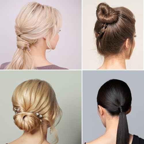 Dark Brown Hair Sponge for Updo - Hair Donuts for Updos£¨50 Bobby Pins+20 U-Clips£©Volume Hair Bumps Tool£¬Hair Padding for Updos