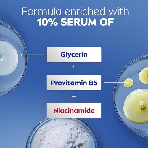 NIVEA Intense Healing Body Lotion for Very Dry, Itchy Skin with Glycerin, Provitamin B5 and Niacinamide, 72-Hour Body Moisturizer, 16.9 Fl Oz Pump Bottle