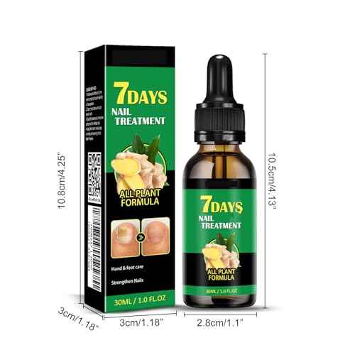Ginger Nail Treatment Nail Support Nail Care, 7days Nail Treatment, Ginger Nail Growth Serum, Ginger Cuticle Care Oil for Nails,Cuticle Serum for Nails (2Pcs, 1 Fl.oz(pack of 1))