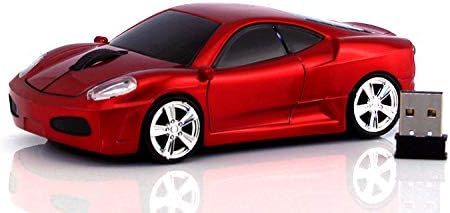 2.4Ghz Wireless Car Shape Mouse 3D Optical Gaming Mice USB Mini Receiver for PC Laptop Computer