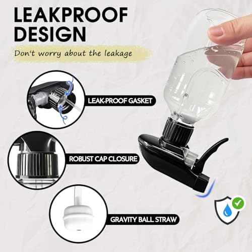 AMORIX Plastic Spray Bottles 2 Pack 360¡Æ Water Spray Bottle for Cleaning 10 oz/300 ml Upside Down Spray Bottle Small Mister Squirt Bottle with Adjustable Nozzle for Hair, Cooking, Plant, Pet