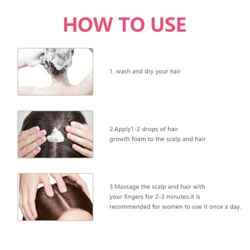 5% Minoxidil Hair Growth Foam - Men and Women Suitable for Hair Thinning Receding Hairline and Hair Loss to Hair Regrowth Get Thicker Fuller Hair for Women and Men