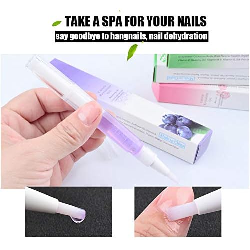 15Pcs Cuticle Oil Pen for Nail Care Products Kit Hangnail Treatment for Damaged Nails Repair Serum Strengthener Cream Moisturizer Growth Nourish Vitamin E Oil for Nail Hardener Lavender Essential Bulk