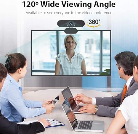 2K QHD Webcam with Microphone – USB Plug & Play Web Camera for Streaming, Video Calls, Zoom, and Remote Work