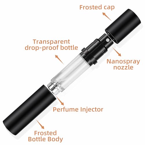 AA01PK Perfume Refillable Bottle 10ml Bottom Refill Portable Purse Atomizer, Cologne Travel Perfume Spray Bottle for Outgoing and Traveling (Pink)