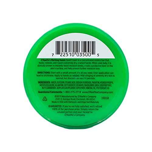 O'Keeffe's K0350002-5 Working Hands Hand Cream in Jar (5 Pack), 3.2 oz