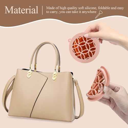 WantGor Makeup Brush Cleaner Mat with Brush Storage Holder, 3 in 1 Foldable Silicone Bowl Cosmetic Brushes Cleaning Pads Tool for Makeup Brush, Makeup Sponge, Powder Puff (Khaki)