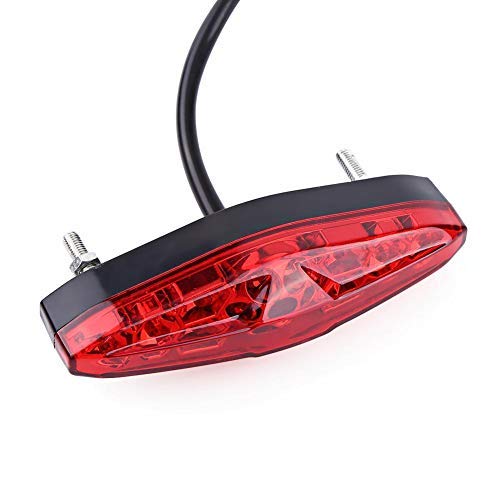 12V Universal 15 LED Motorcycle Rear Tail Light Brake Stop Running Tail Light ATV Dirt Bike (B)