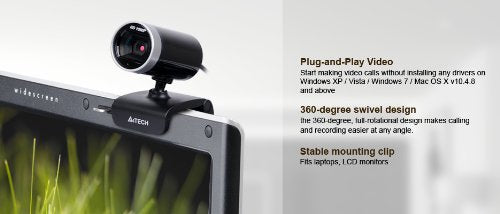 A4Tech Full HD 1080p Webcam with Built-in Microphone (PK-910H)