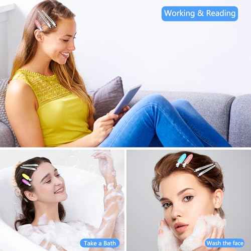 30PCS Metal Alligator Hair Clips, Duck Billed Salon Styling Clips with Holes, Heavy Duty Silver Hair Pins for Women, DIY Bows & Home Use (30 Mixed Sizes)