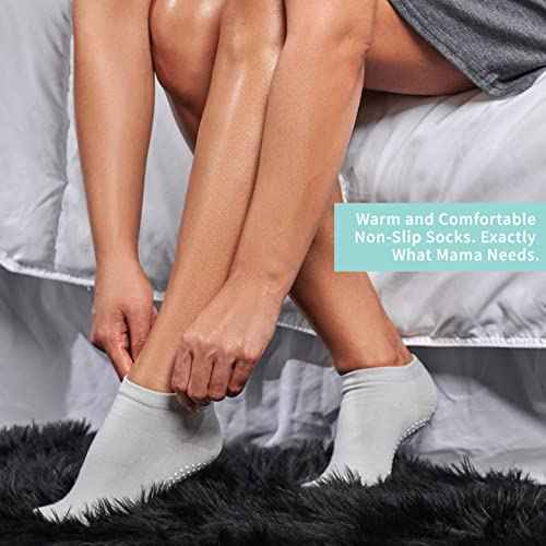 Mama & Wish¢ç Postpartum Essentials Kit (14-Piece) - Includes Hospital Post Partum Essentials for Women After Birth, Labor and Delivery Gown, Peri Bottle, Witch Hazel Foam, Pad Liners & More!