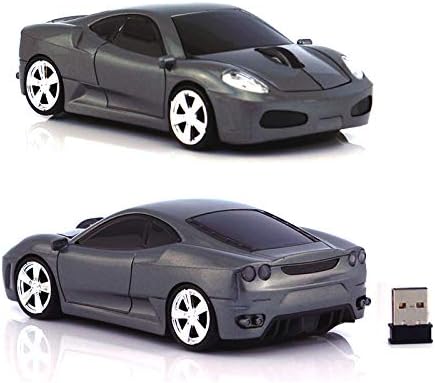 2.4Ghz Wireless Car Shape Mouse 3D Optical Gaming Mice USB Mini Receiver for PC Laptop Computer