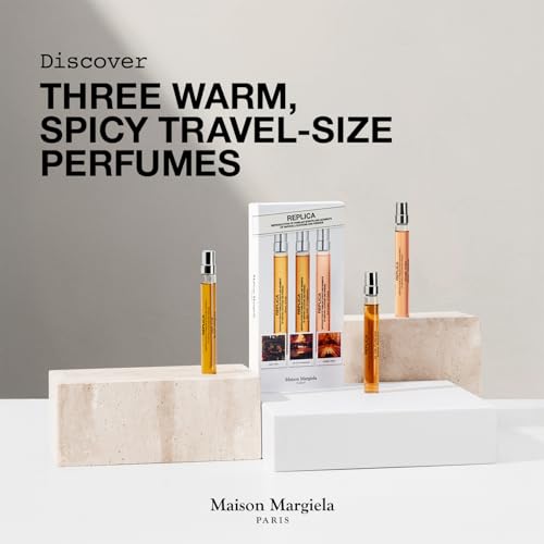 Maison Margiela - Replica - Warm & Spicy Fragrance Travel Set - Trio Fragrance Discovery Set - With Jazz Club, By the Fireplace, & Autumn Vibes - 0.3 Fl Oz Travel Size Each