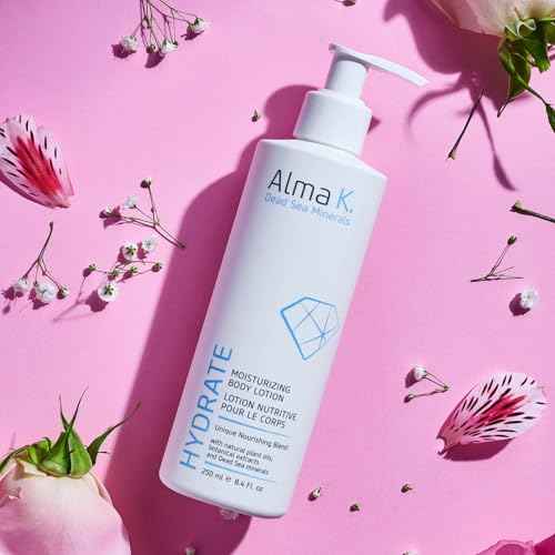 Alma K Moisturizing Body Lotion - Infused with Dead Sea Minerals - Vitamin E - Hydrating Body Lotion for Women - Body Lotion for Dry Skin - 8.4 oz
