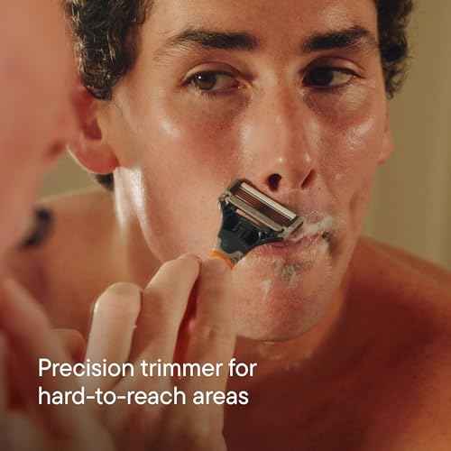 Harry's Original Shaving Kit for Men - Razor Handle and 3 Razor Blade Refill Cartridges - German Engineered - Ocean Blue