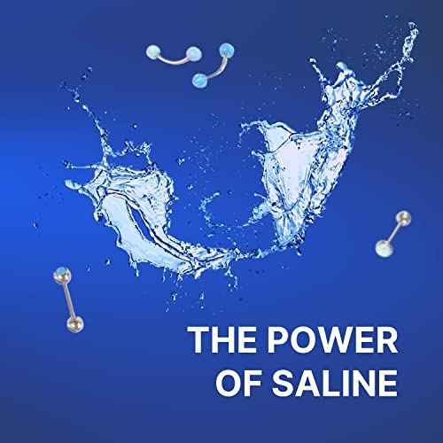 BodyJ4You Piercing Aftercare Spray - Saline Solution Natural Keloid Bump Removal - Ear Piercing Cleaner Nose Septum Belly Button Cartilage - Sea Salt Aloe Vera Rosemary - Fine Mist 2 Fl Oz