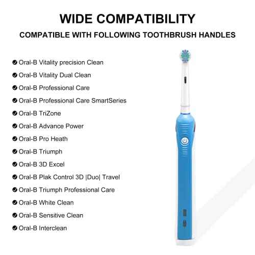 SetSail Toothbrush Heads for Oral B, 8 Pack Professional Electric Toothbrush Replacement Heads Medium Soft Dupont Bristles Replacement Toothbrush Heads Precision Clean Brush Heads Refills