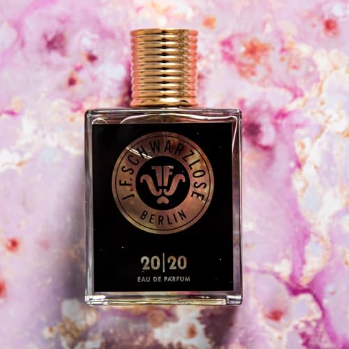 Schwarzlose 20-20 - Unisex EDP Spray Fragrance - Long Lasting and Captivating Perfume with Rose, Patchouli, Amber Wood, and Pink Pepper - Body Spray with Sparkling Feel Good Scent - 1.7 oz