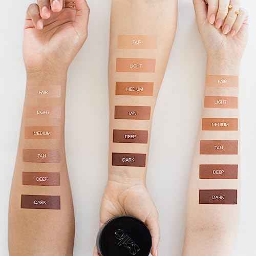 Saie Sun Melt Cream Bronzer - Buildable Balm Face Bronzer for Effortless Sculpting - Cream Contour Enriched with Vitamin C, Nourishing Skincare Ingredients & a Natural Finish - Light Bronze (1 oz)