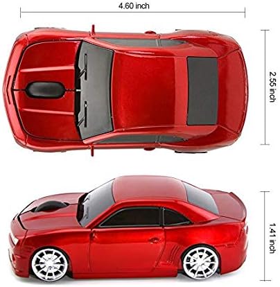 2.4Ghz Wireless Car Shape Mouse 3D Optical Gaming Mice USB Mini Receiver for PC Laptop Computer