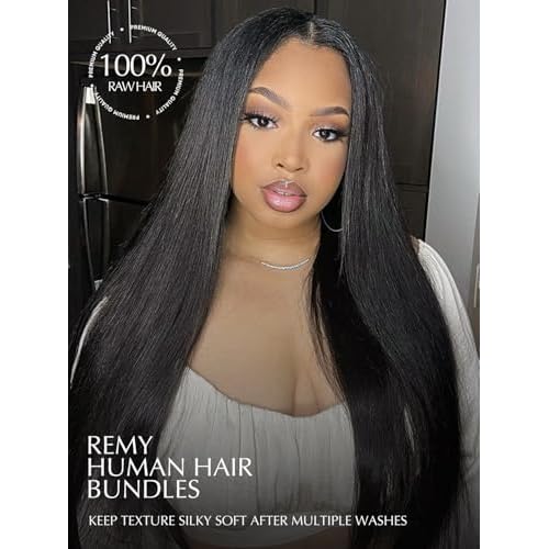 Raw Indian Hair Bundles Straight Human Hair Unprocessed Virgin Real Raw Remy Virgin HumanHair Extensions Triple Lifespan, Reusable 18inch