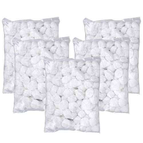 Hedume 500 Count Super Jumbo Cotton Balls, Pure Cotton, Biodegradable Jumbo Absorbent Cotton Balls, Fragrance & Chlorine-Free, Organic Cotton Balls (5 Pack ¡¿ 100 Count)