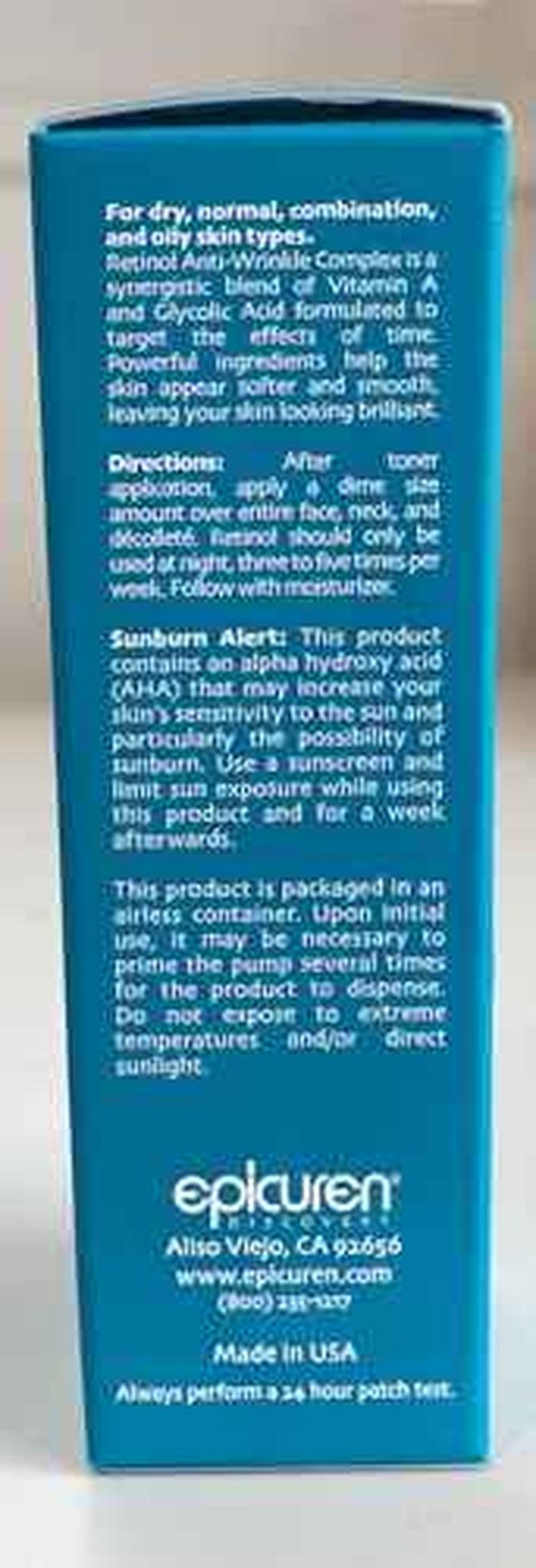 epicuren DISCOVERY Retinol Anti-Wrinkle Cream, 0.5 oz.