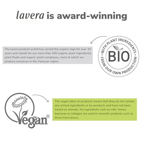 lavera Basis Sensitive Cleansing Milk - Facial Cleanser with Aloe Vera & Shea Butter for Soft Skin - Make Up Remover - Face Wash - PETA Certified - Vegan - Made in Germany - 4.3 Fl Oz