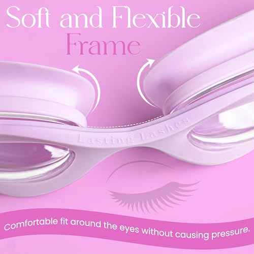 Eyelash Goggles Shower Shield | Protects Lashes from Steam Eyelash Shield Lash Care | No Slip Goggles Adult Women | Lash Goggles Eyelash Protector | Water Resistant Anti Fog
