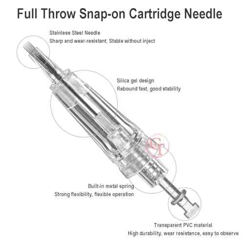 50pcs/Pack Permanent Makeup Needles Cartridge for Eyebrow Eyliner Tattoo Machine 1P 3P 5P 5F 7F for Ombre Powder Eyebrow Shading Microblading Makeup (50pcs 5F)