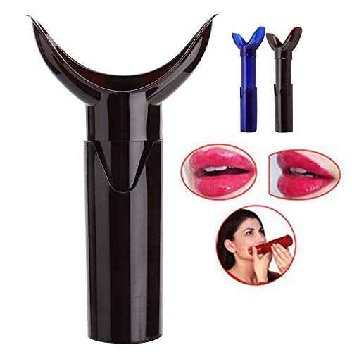 Portable Lips Enhancer, Lip Vacuum Suction Device Lip Plumping Tool Lip Trainer Lip Beauty Tool Manual Lips Enlargement Tools Makes Your Lip Looks More Full Sexy for Women Girls(Dark Red)