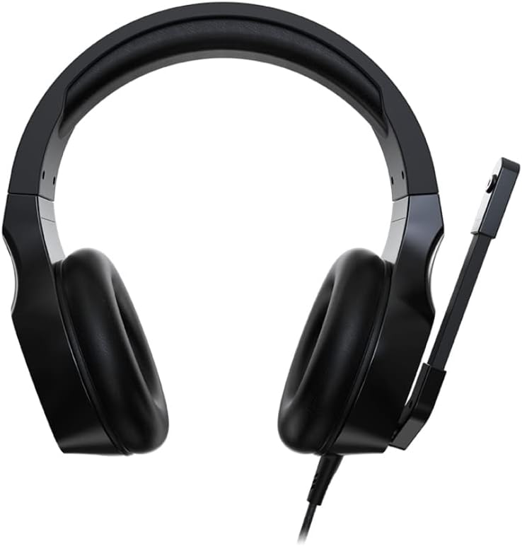 Acer Nitro Gaming Headset II: 50mm Drivers | Retractable Omni-Directional Noise-Canceling Microphone with On-Cable Controls | Over-Ear Design with RGB Lights, (Pack of 1)