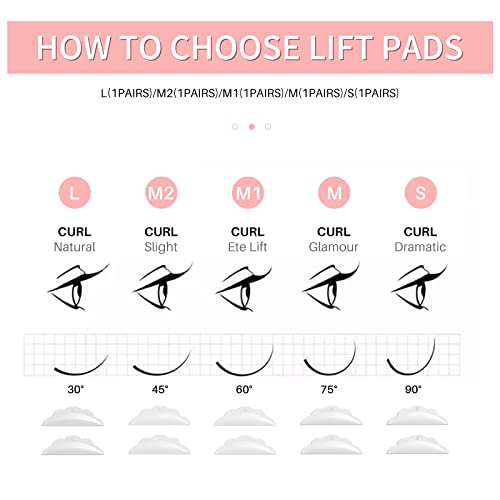 ICONSIGN Lash Lift Kit, Professional Salon Semi-Permanent Curling Eyelash Perm Kit with Lash Shields, Eye Gel Pads and Brushes