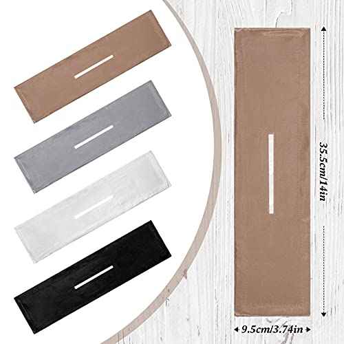 4 Pieces Deft Hair Bun Maker Doughnut Hair Bun French Hairstyle(Black, Khaki, White, Gray)