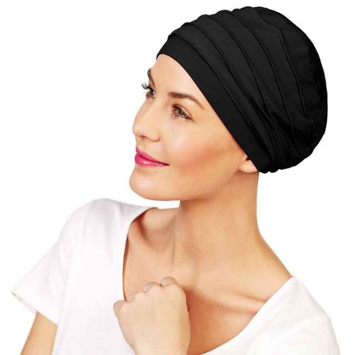 Christine Headwear Yoga Uni Bamboo TurbanHeadwear Women Black One Size