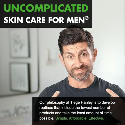 Tiege Hanley Skin Care Set for Men, Advanced Routine for Oily & Combination Skin, Level 2 System, Salicylic Acid Face Wash, Glycolic Pads, Two Moisturizers & Clay Mask, Men¡¯s Skin Care, 5 Piece Kit
