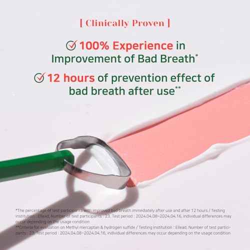 Euthymol 304 Stainless Steel Tongue Scraper ? Reduces Bad Breath, Removes Tongue Plaque, Improves Oral Hygiene, Easy to Use & Clean