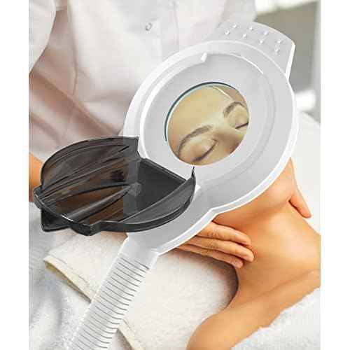 TASALON Professional 2 in 1 Facial Steamer With 5X Magnifying Foldable Arm, Ozone Mist Steamer for Face, Salon Spa Beauty Skin Care Equipment