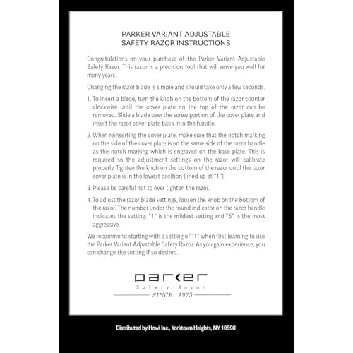 Parker SR1 Classic Straight Razor Set for the Ultimate Wet Shave ? Includes 100% Pure Badger Brush, Chrome Stand & 100 Premium Stainless Steel Blades ? Barber?Quality Grooming Kit for Men