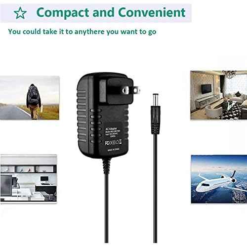 Guy-Tech Global AC/DC Adapter Compatible with Luminess Air PC-250 PC-250Bk PC-100 Premium Complete Airbrush Pro Compressor Cosmetics System Power Supply Cord