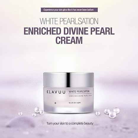 KLAVUU PEARLSATION Enriched Pearl Eye Cream – Face Moisturizer, Niacinamide, Enhances Skin Elasticity, Dark Circles Under Eye Treatment with Anti-Aging Hydration, Korean Skin Care (0.68oz/20ml)