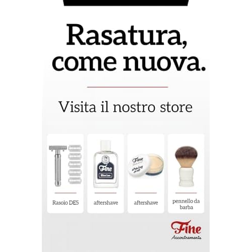 Mr. Fine Premium Double Edge Safety Razor for Wet Shaving, Single Blade Razor, Close Shave, Open-Comb Guard, 100% Metal w/Stainless Steel Core, 5 Feather Blades