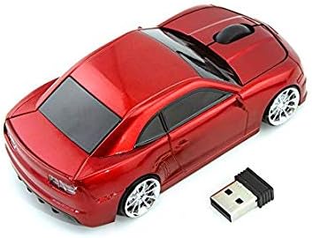 2.4Ghz Wireless Car Shape Mouse 3D Optical Gaming Mice USB Mini Receiver for PC Laptop Computer