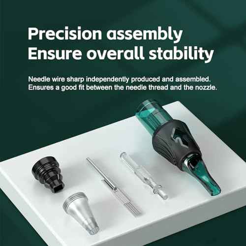 GBK 20pcs Disposable Tattoo Cartridge Needles Round Liner Finger Ledge Tattoo Needles Cartridges with Membrane Safety for Tattoo Artists (0805RL 20Pcs)